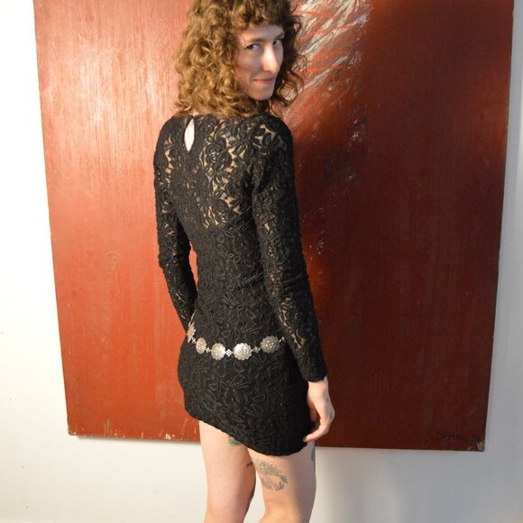 Vintage 1950's Navajo Sterling Silver Concho Belt, 34" - Picture 2 of 6